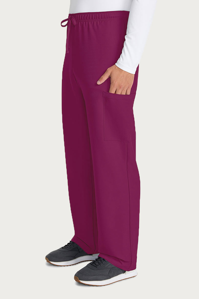 Spodnie medyczne męskie Cherokee Ultra Cargo wiśniowe-3