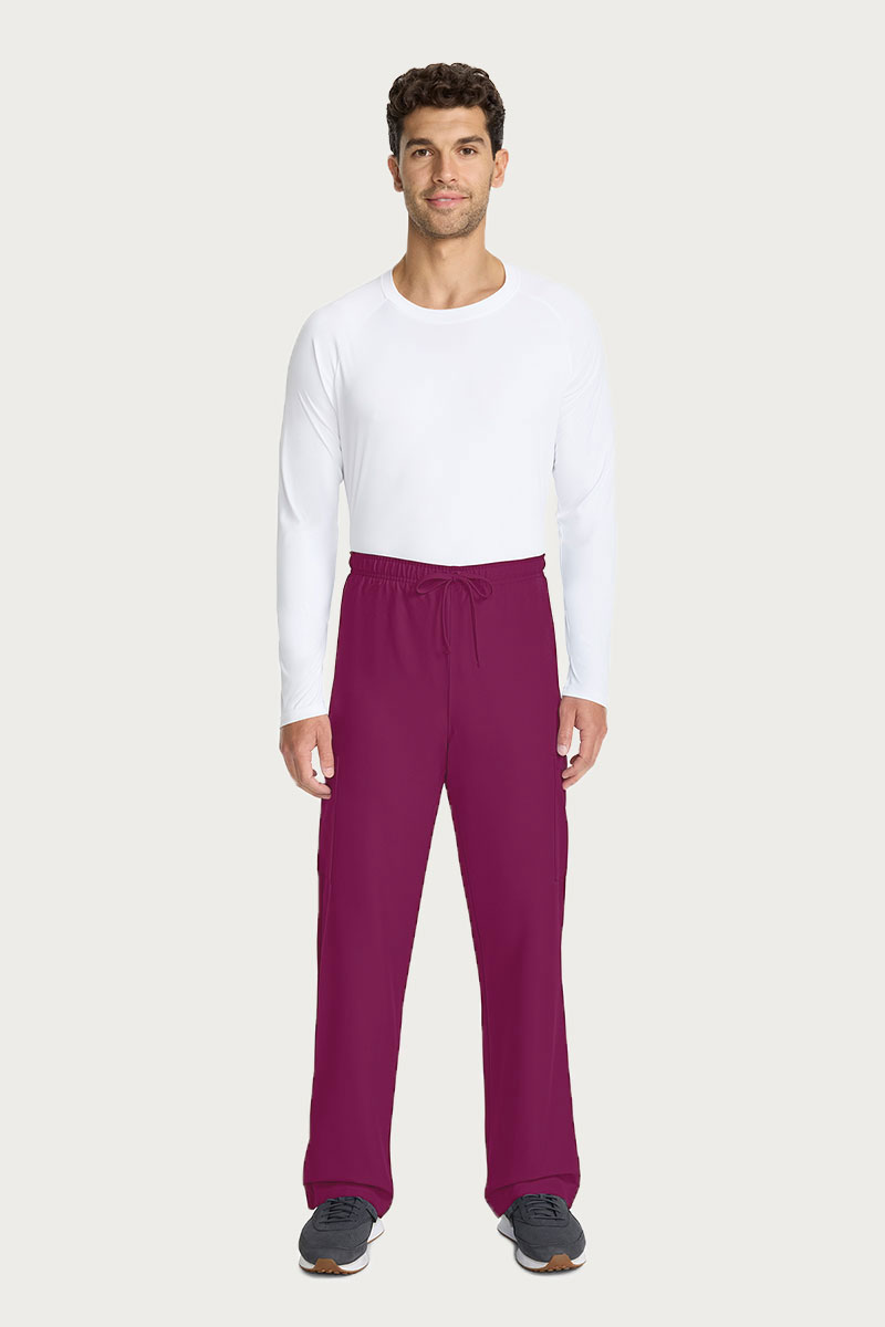 Spodnie medyczne męskie Cherokee Ultra Cargo wiśniowe-5