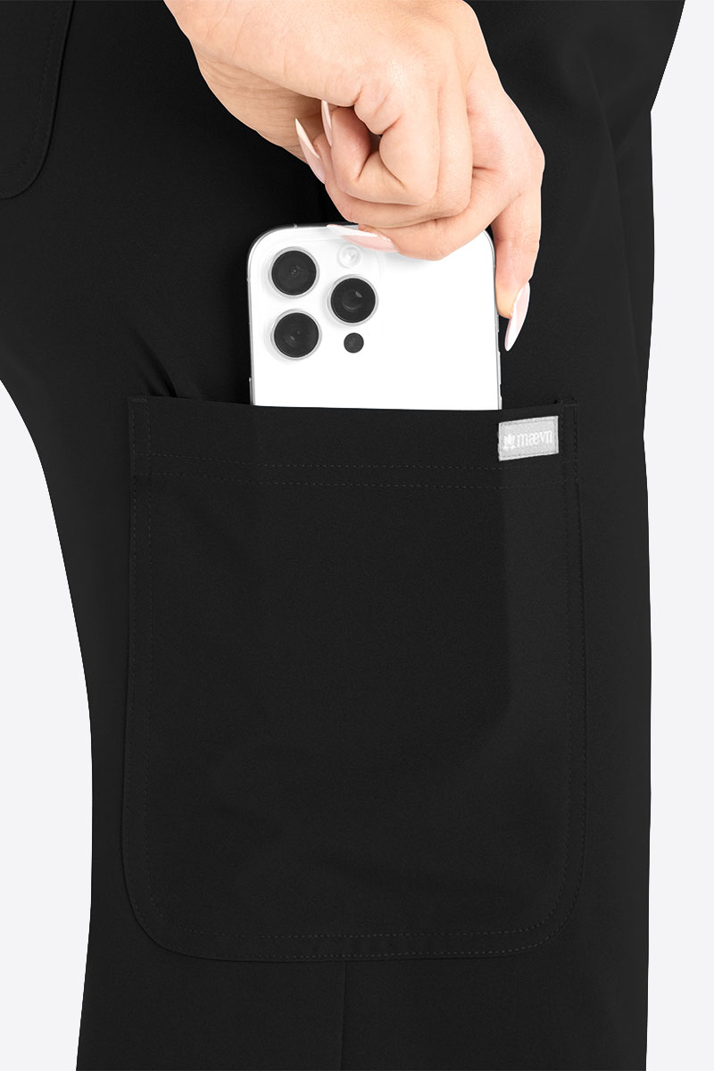 Komplet medyczny damski Maevn Momentum Round czarny-9