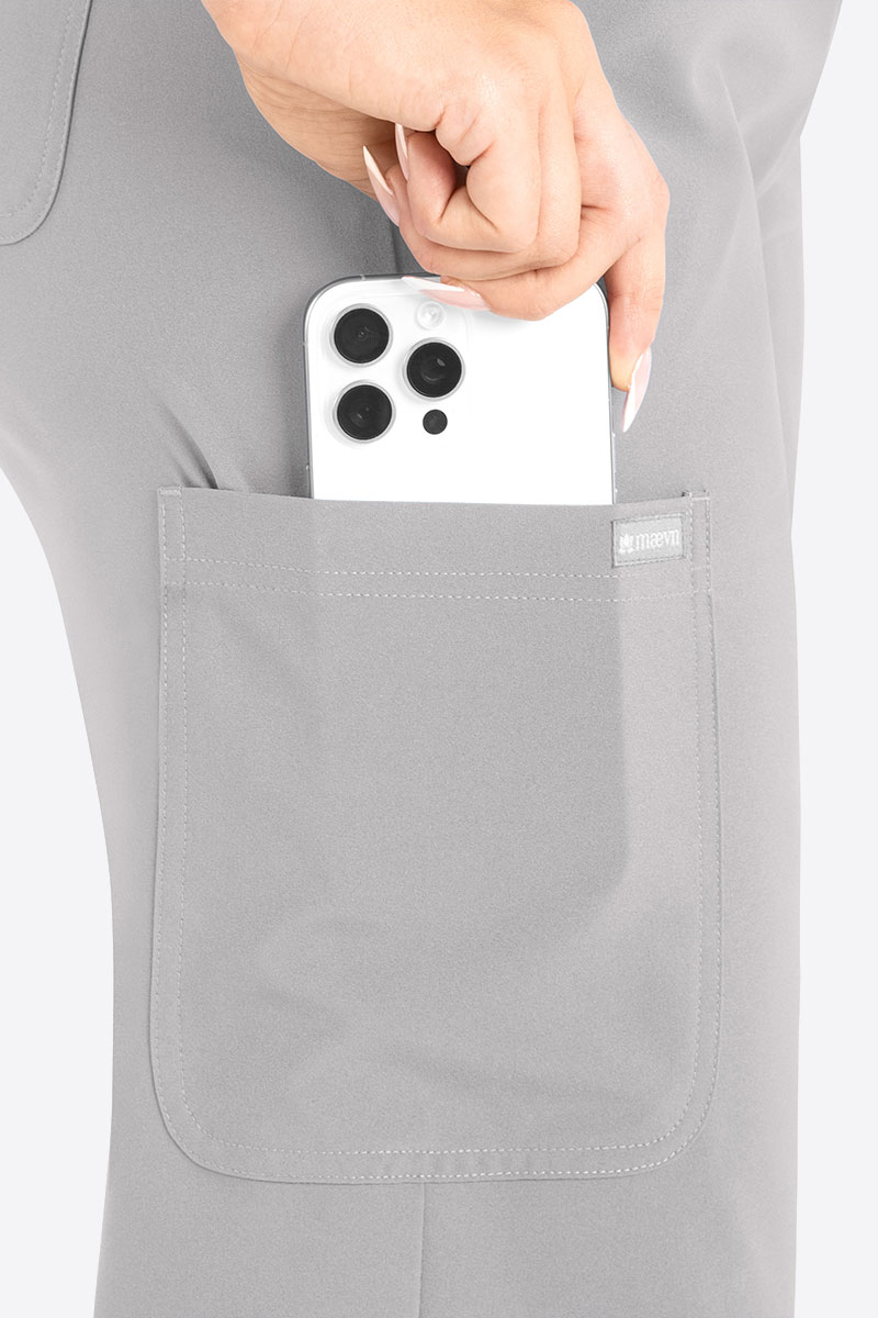 Komplet medyczny damski Maevn Momentum Round popielaty-9