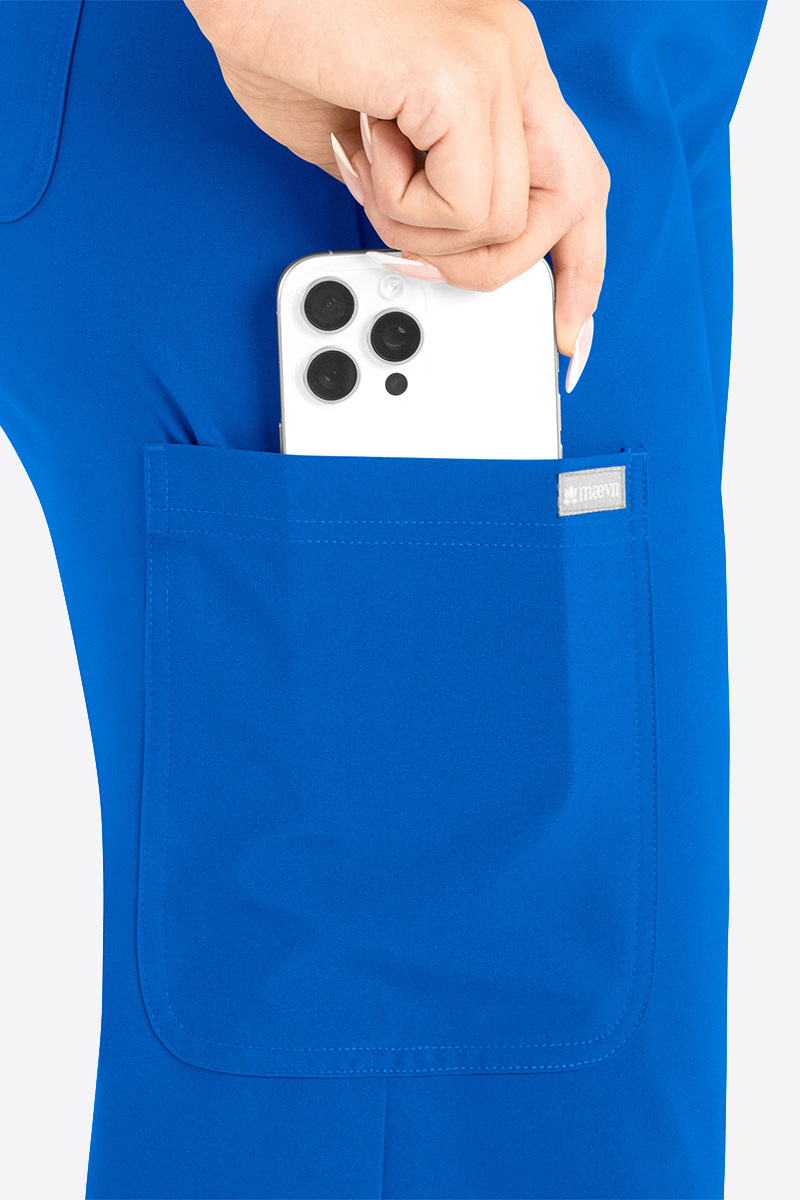 Komplet medyczny damski Maevn Momentum Round królewski granat-9