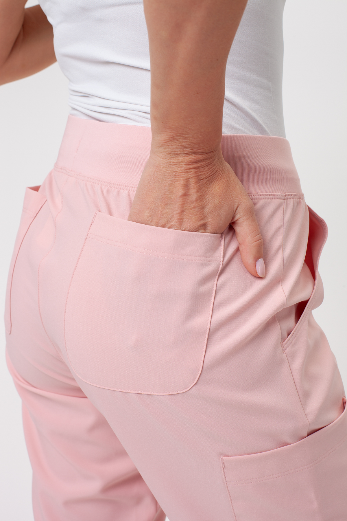 Komplet medyczny damski Maevn Momentum Jogger jasny róż-11