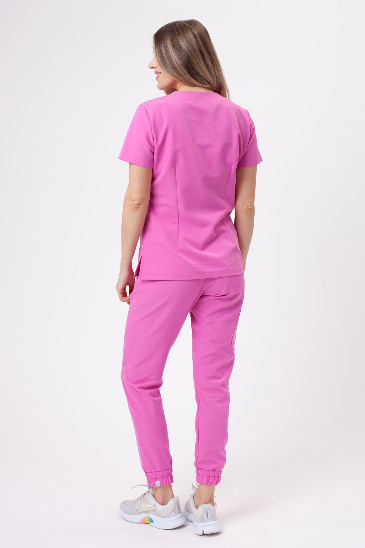 Spodnie medyczne damskie Sunrise Uniforms Premium Vibe jogger różowe-7
