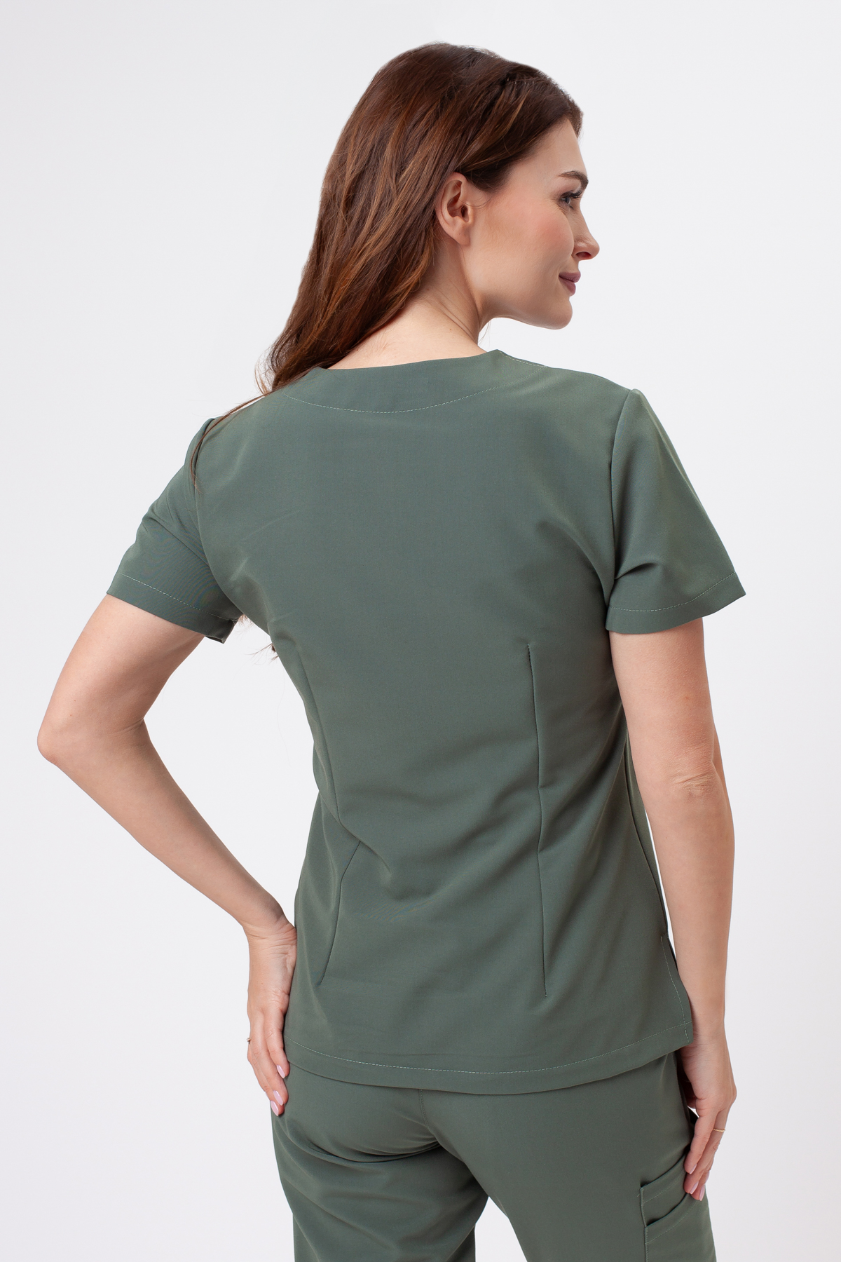 Komplet medyczny Sunrise Uniforms Premium Vibe sage green-3