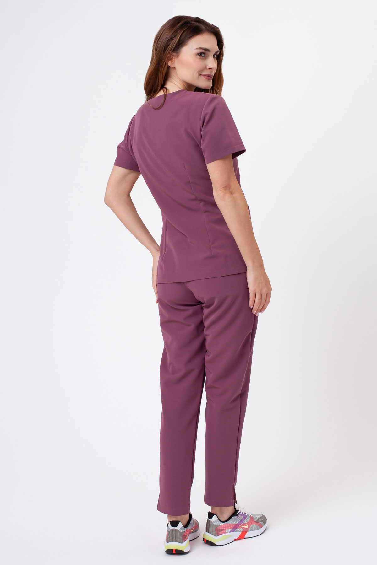 Spodnie medyczne damskie Sunrise Uniforms Premium Pride grape-1