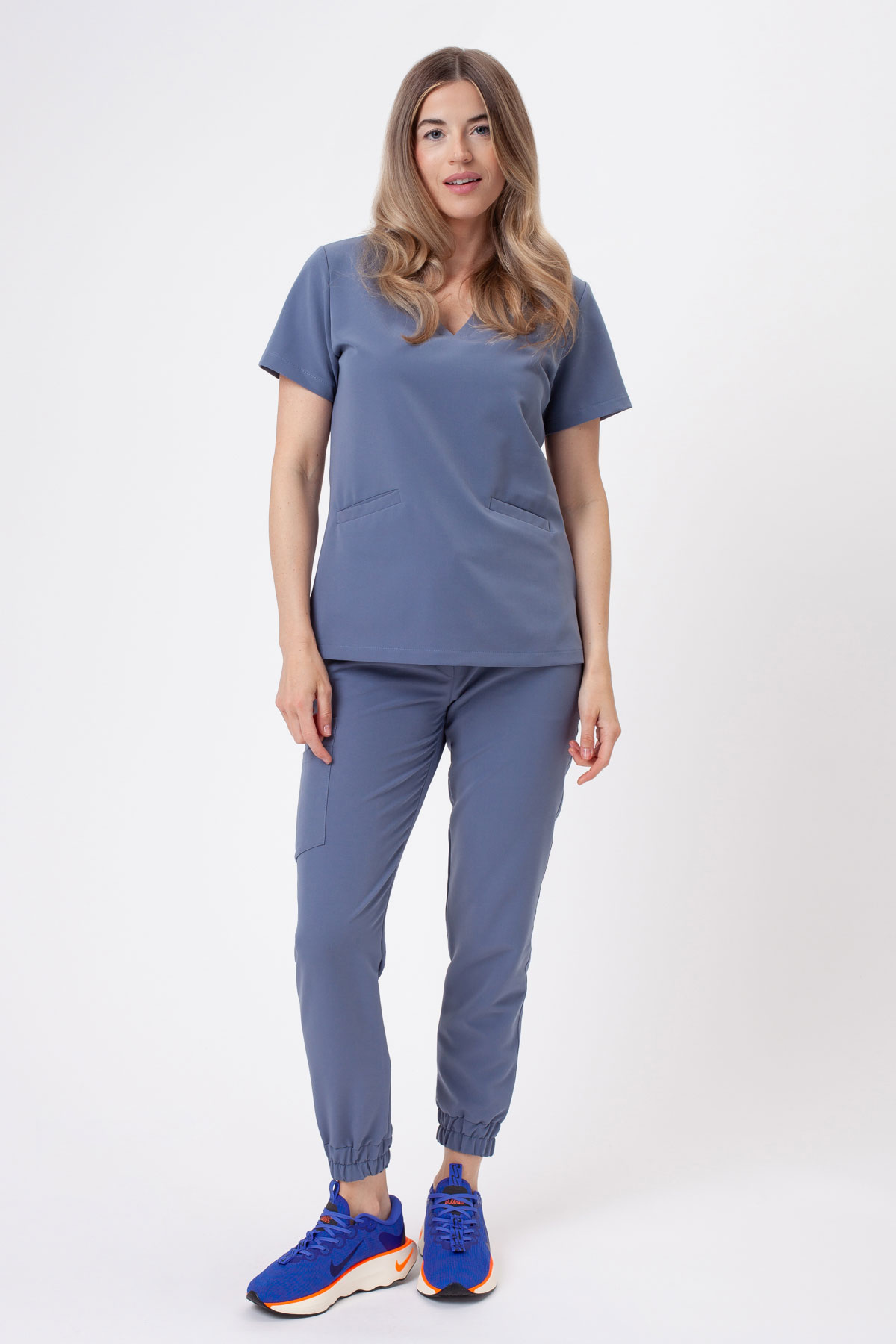 Spodnie medyczne damskie Sunrise Uniforms Premium Vibe jogger thunder-6