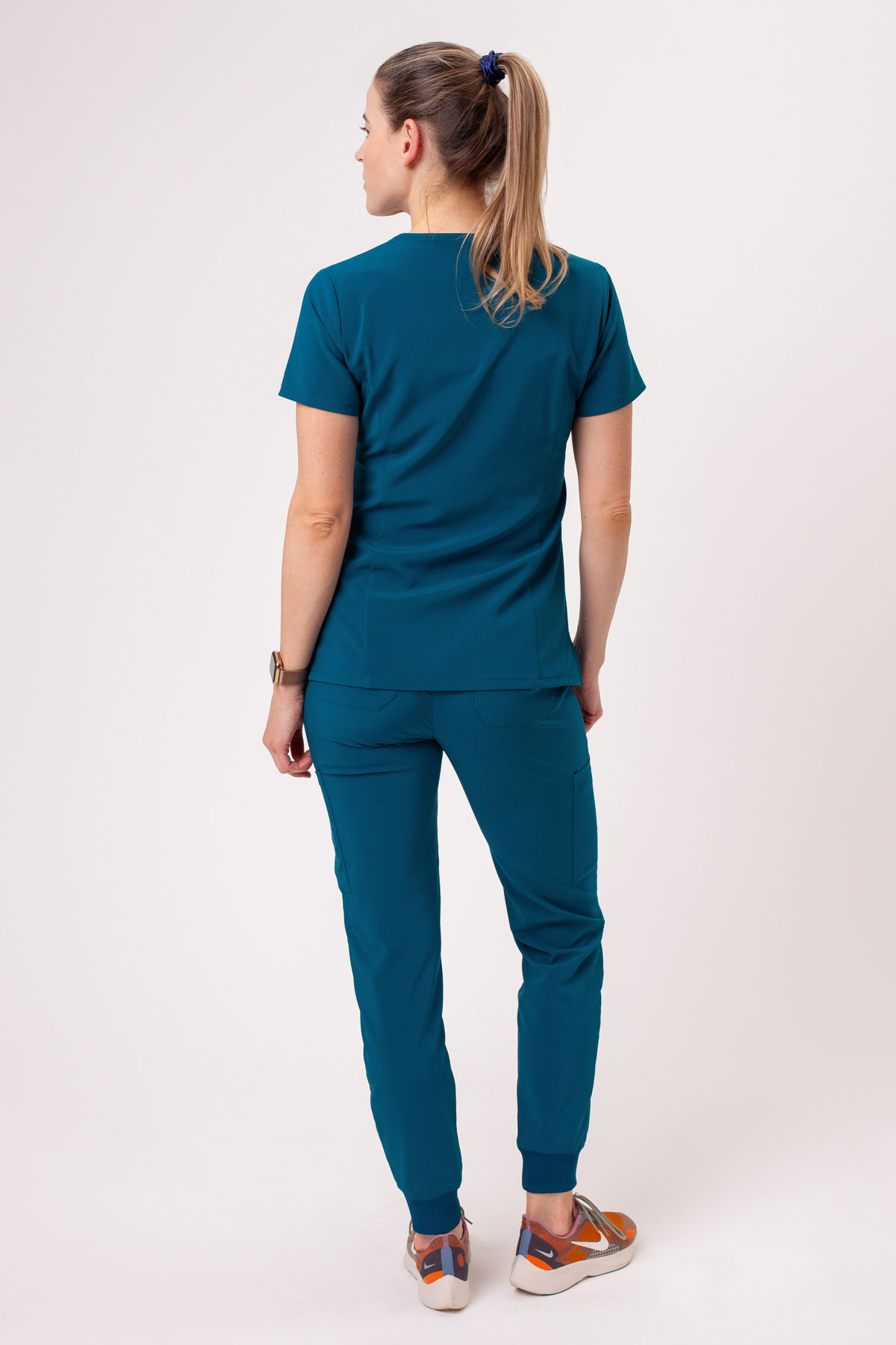 Spodnie medyczne damskie Dickies EDS Essentials Mid Rise jogger karaibski błękit-7