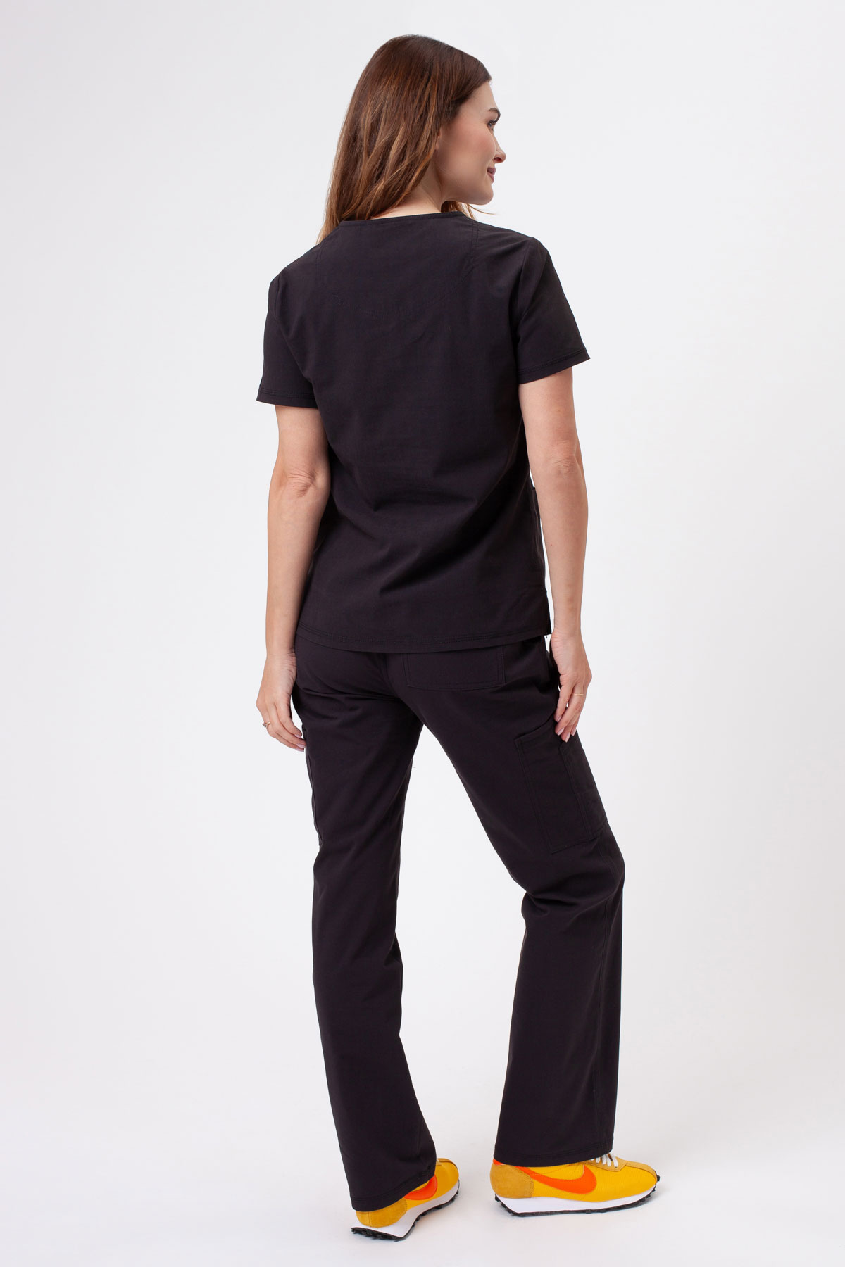 Komplet medyczny damski Dickies Forge V-neck czarny-2
