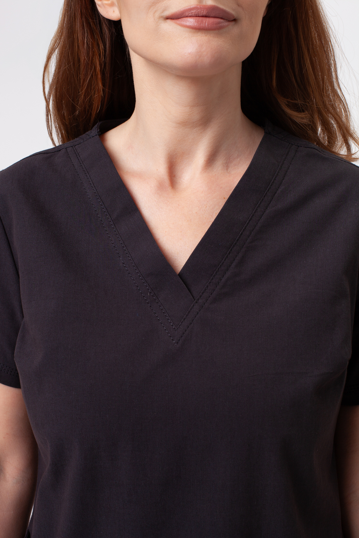 Komplet medyczny damski Dickies Forge V-neck czarny-6