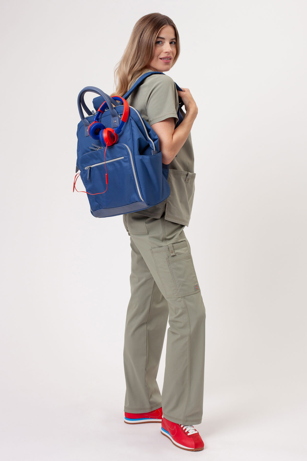 Spodnie medyczne damskie Dickies Forge Straight Leg pastelowa oliwka-6