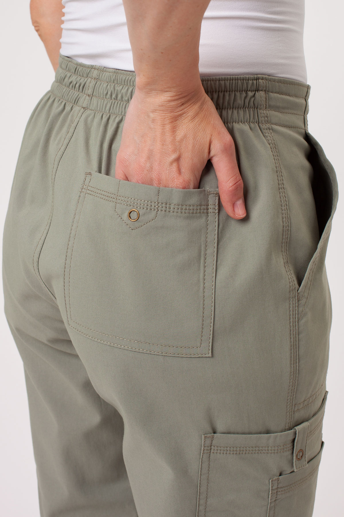 Spodnie medyczne damskie Dickies Forge Straight Leg pastelowa oliwka-5