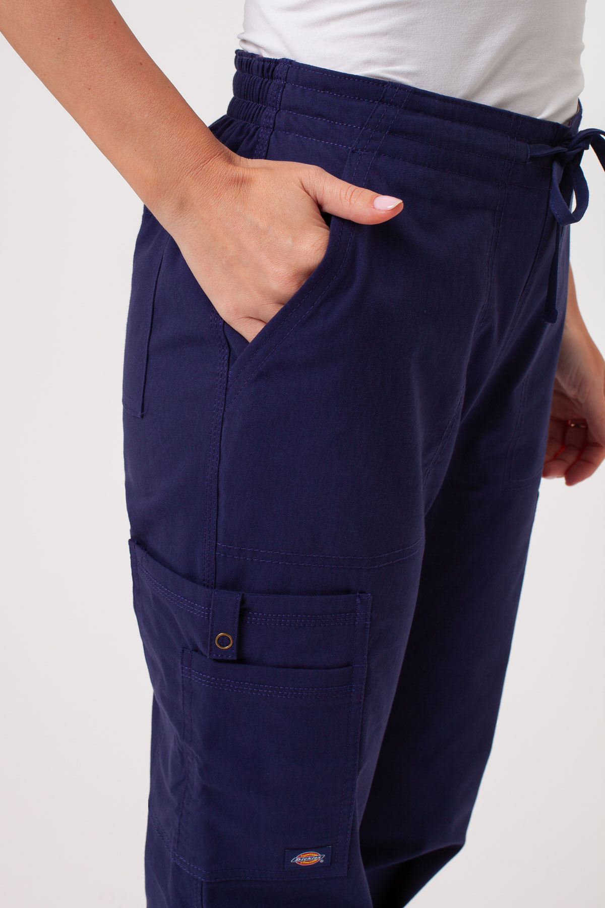 Komplet medyczny damski Dickies Forge V-neck ciemny granat-11