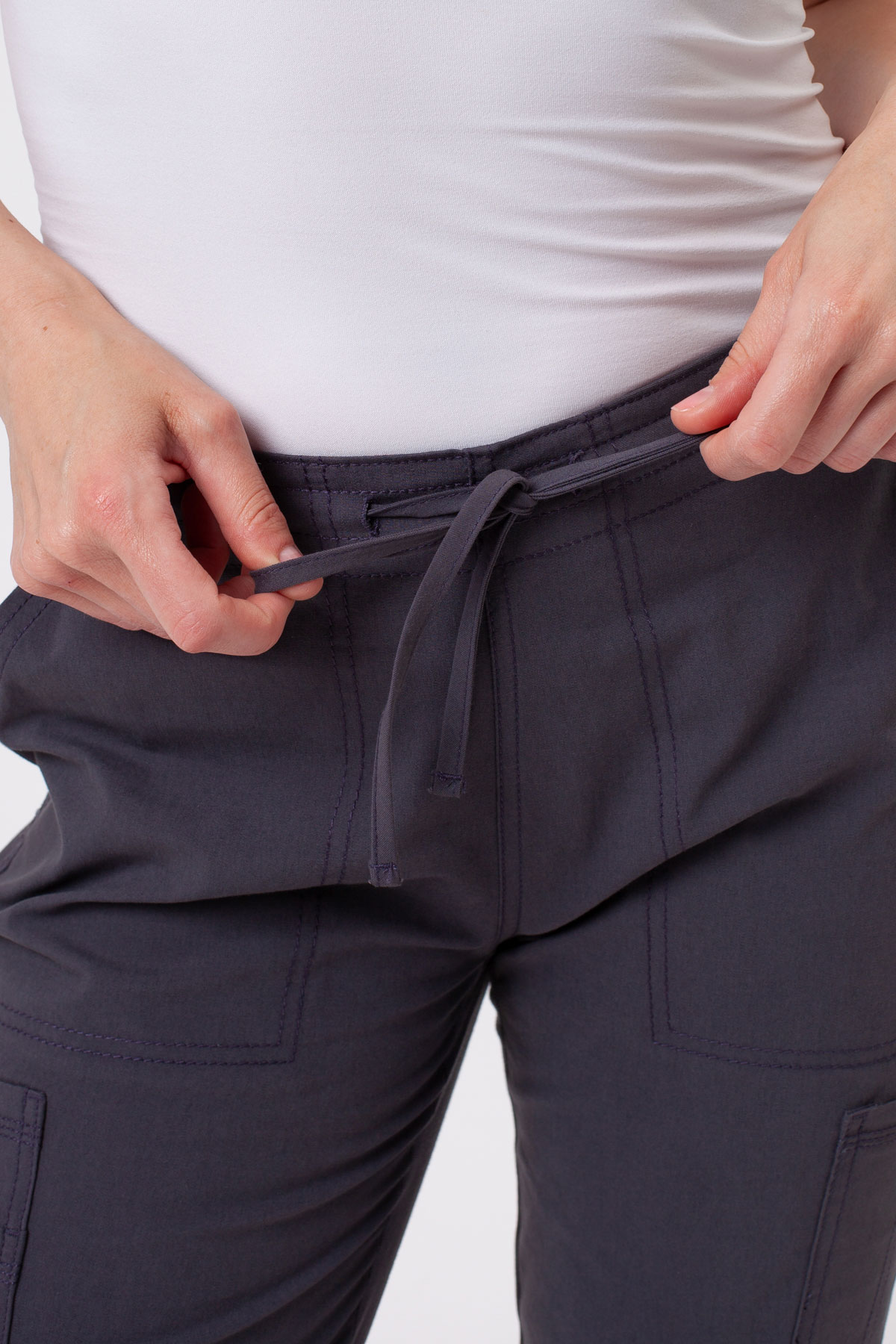 Spodnie medyczne damskie Dickies Forge Straight Leg szare-3