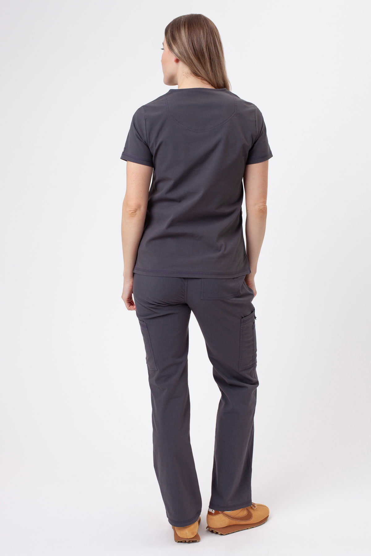Komplet medyczny damski Dickies Forge V-neck szary-2