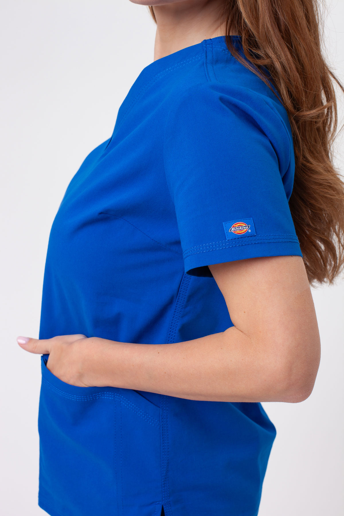 Komplet medyczny damski Dickies Forge V-neck królewski granat-7
