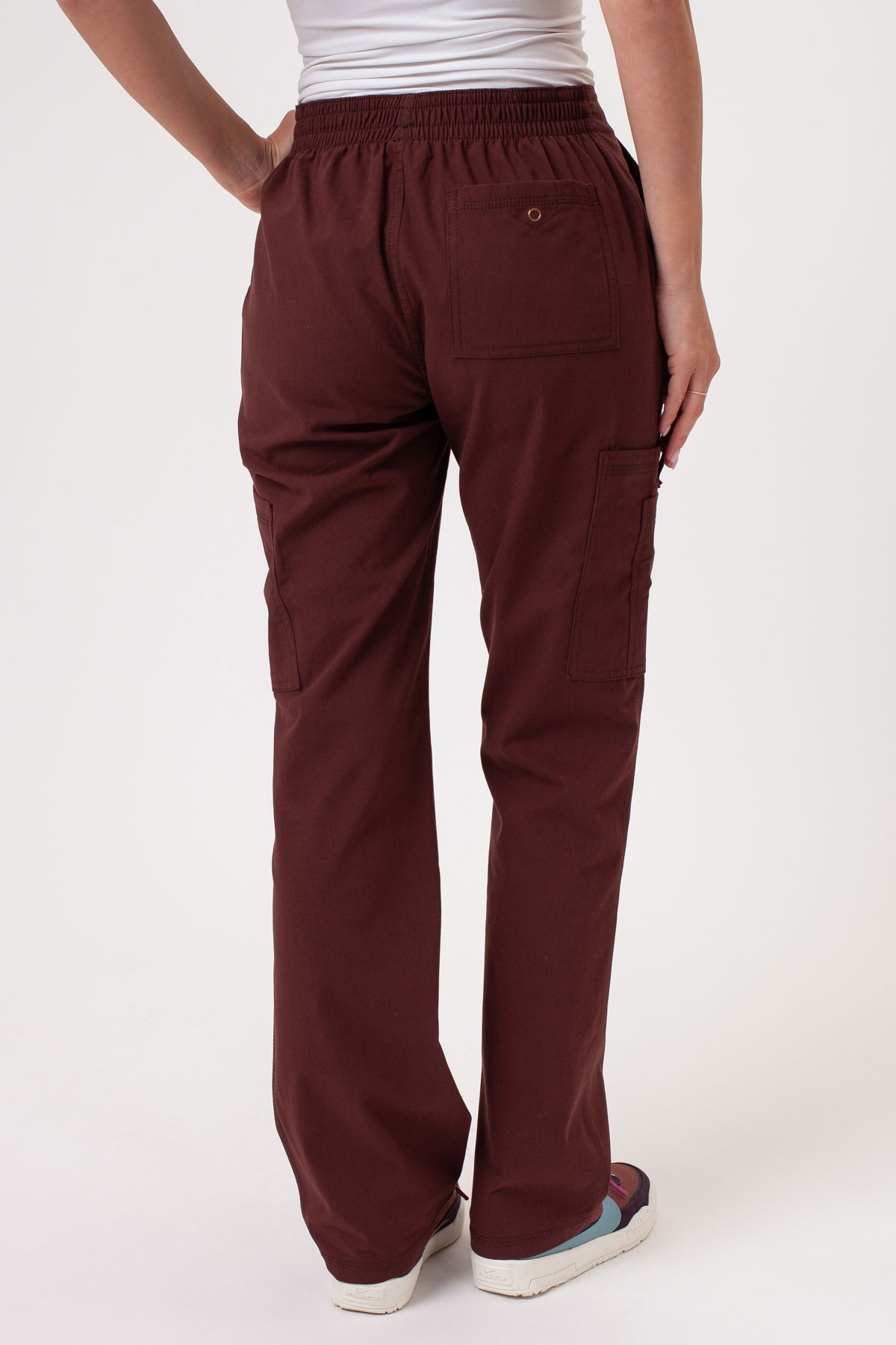 Spodnie medyczne damskie Dickies Forge Straight Leg brązowe-1