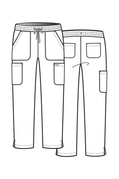 Spodnie medyczne damskie Maevn Momentum 6-pocket jasny róż-7