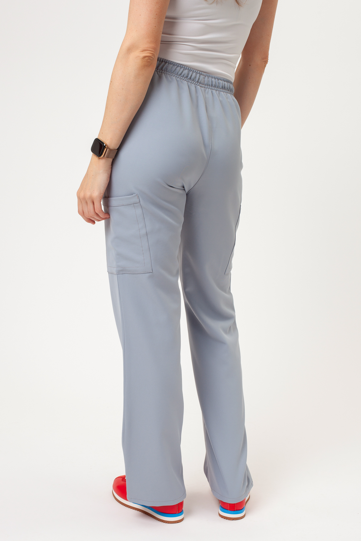 Komplet medyczny damski Cherokee Ultra V-neck popielaty-9