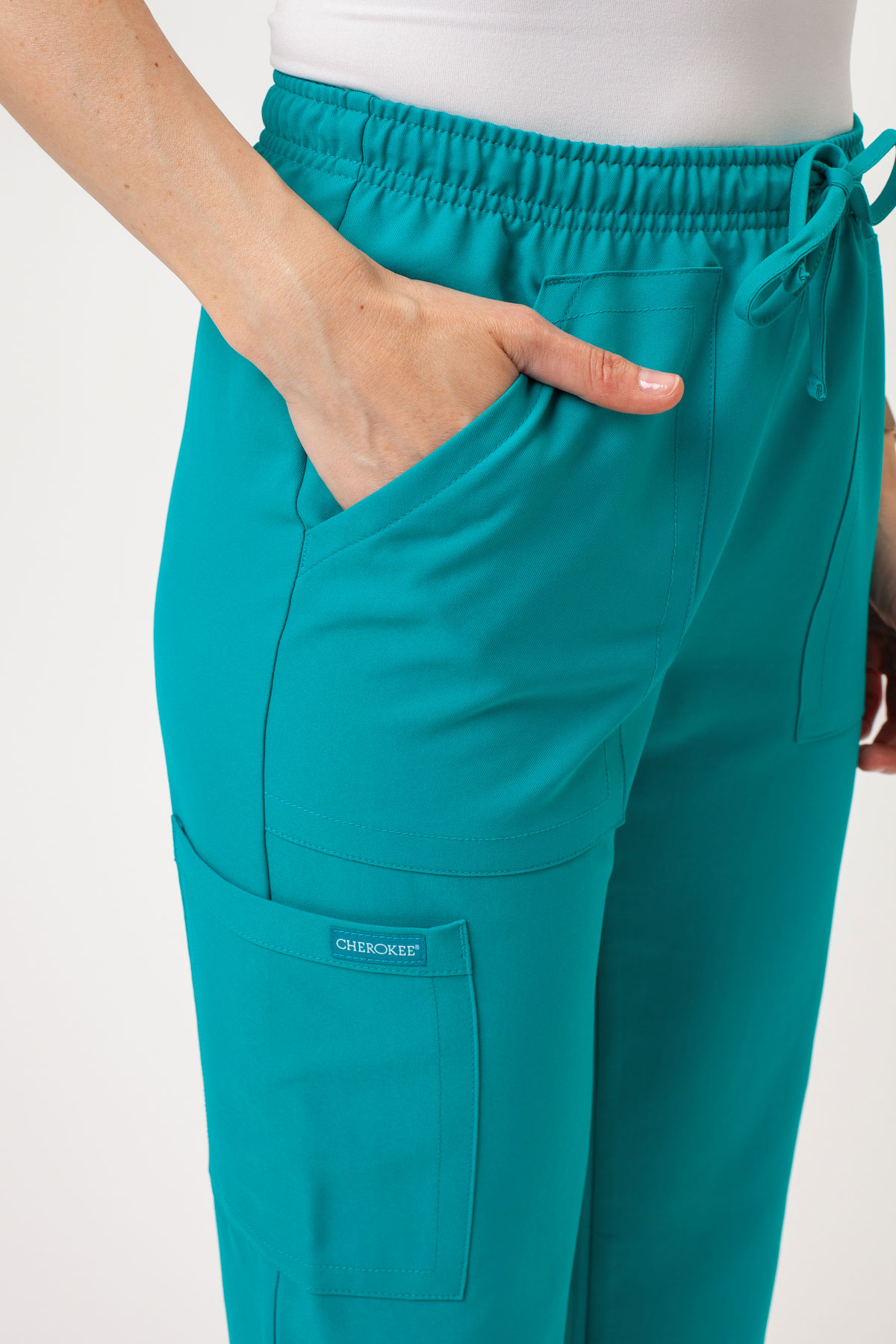 Komplet medyczny damski Cherokee Ultra V-neck morski błękit-8