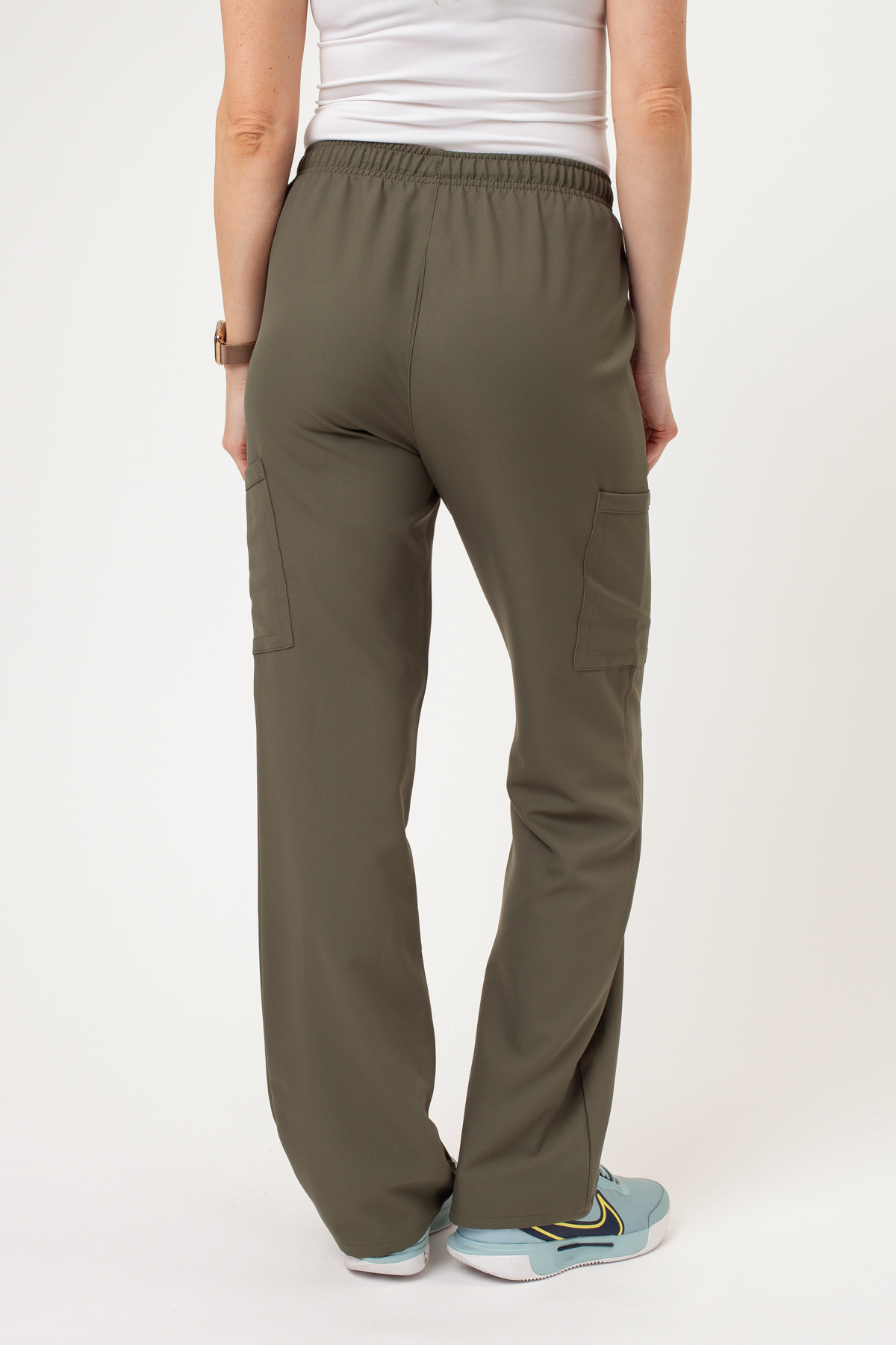 Spodnie medyczne damskie Cherokee Ultra Cargo oliwkowe-2