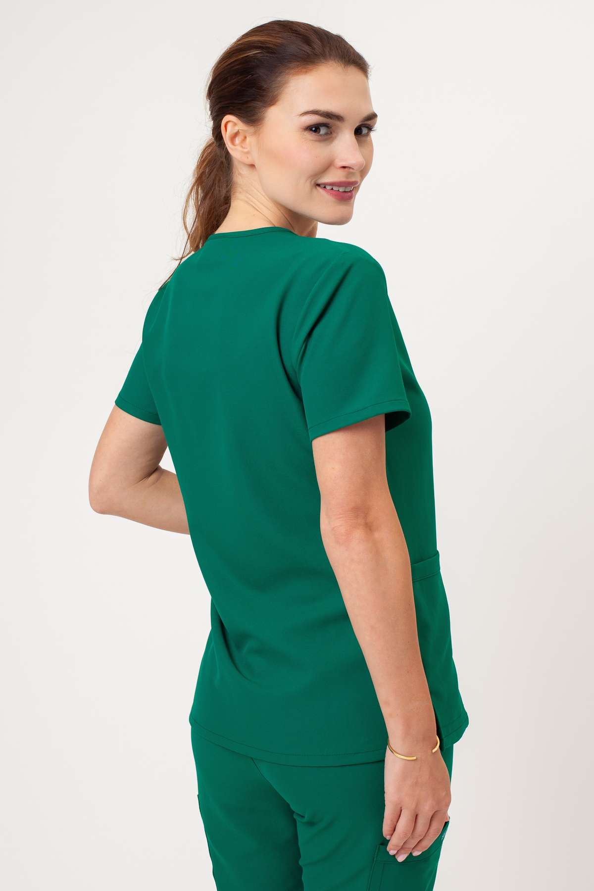 Bluza medyczna damska Cherokee Ultra V-neck Top zielona-2