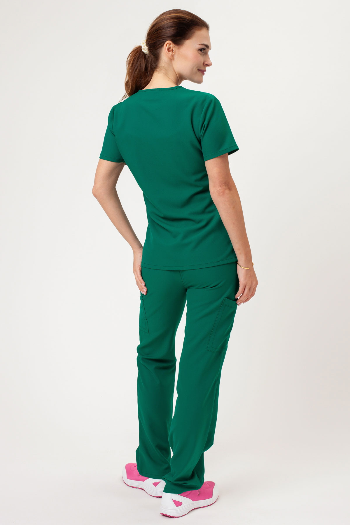 Bluza medyczna damska Cherokee Ultra V-neck Top zielona-6