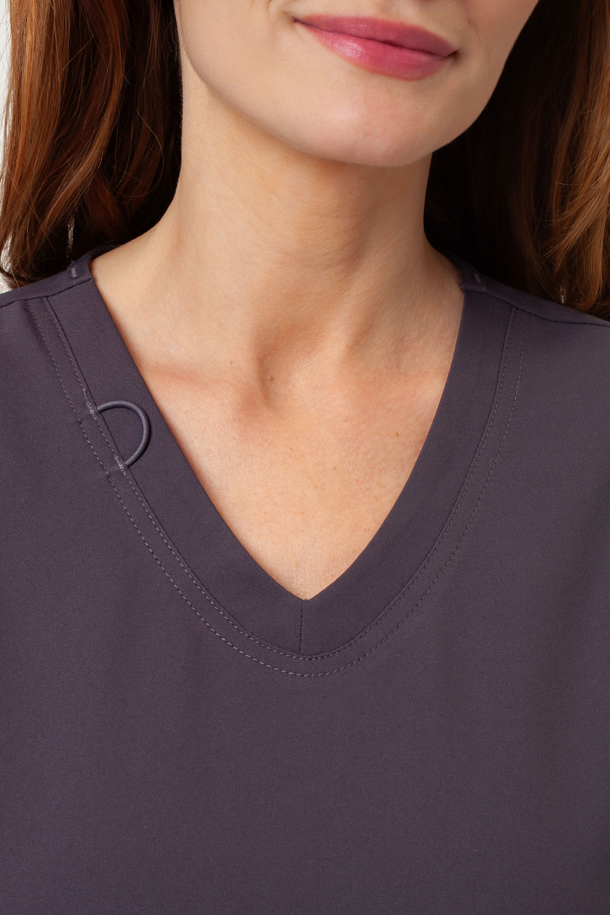 Bluza medyczna damska Cherokee Ultra V-neck Top szara-4
