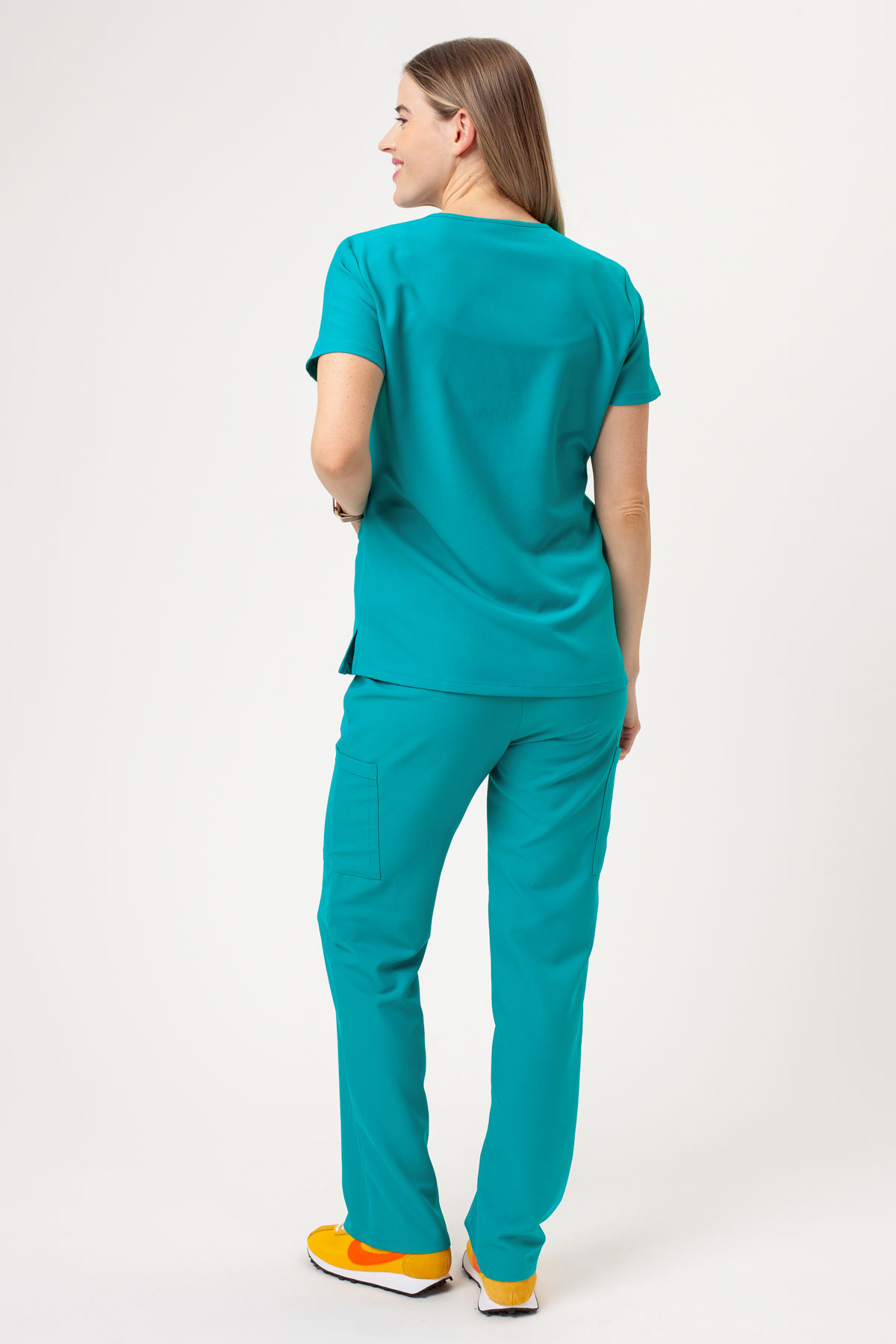 Bluza medyczna damska Cherokee Ultra V-neck Top morski błękit-5