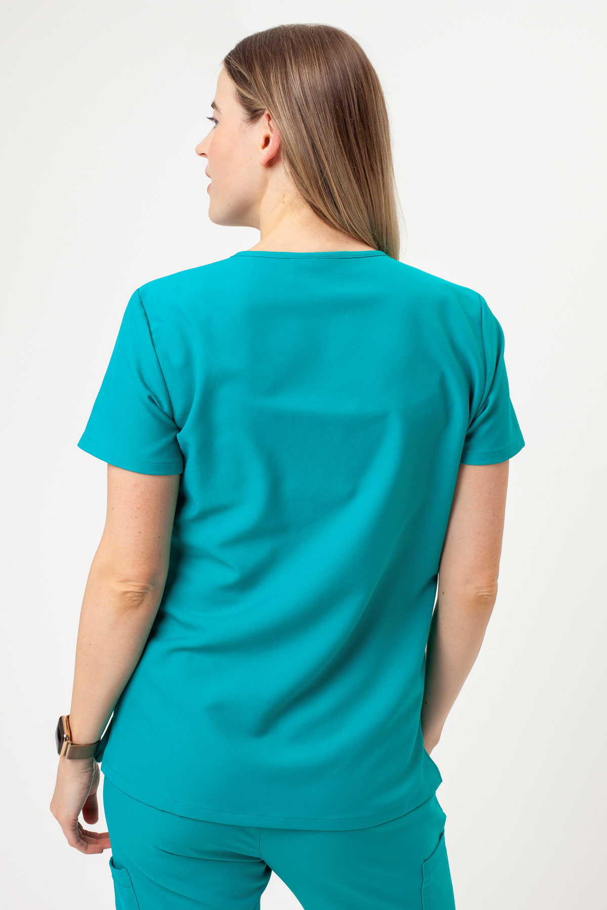 Bluza medyczna damska Cherokee Ultra V-neck Top morski błękit-1