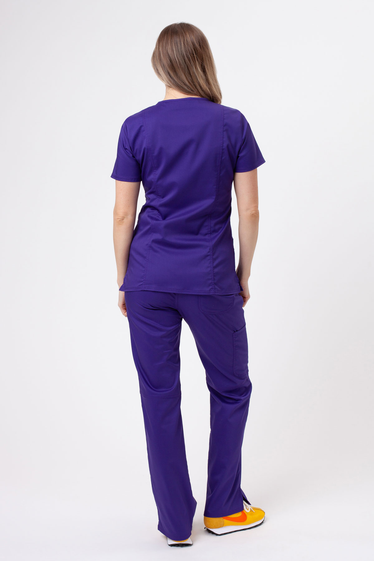 Bluza medyczna damska Cherokee Revolution Mock fioletowa-5