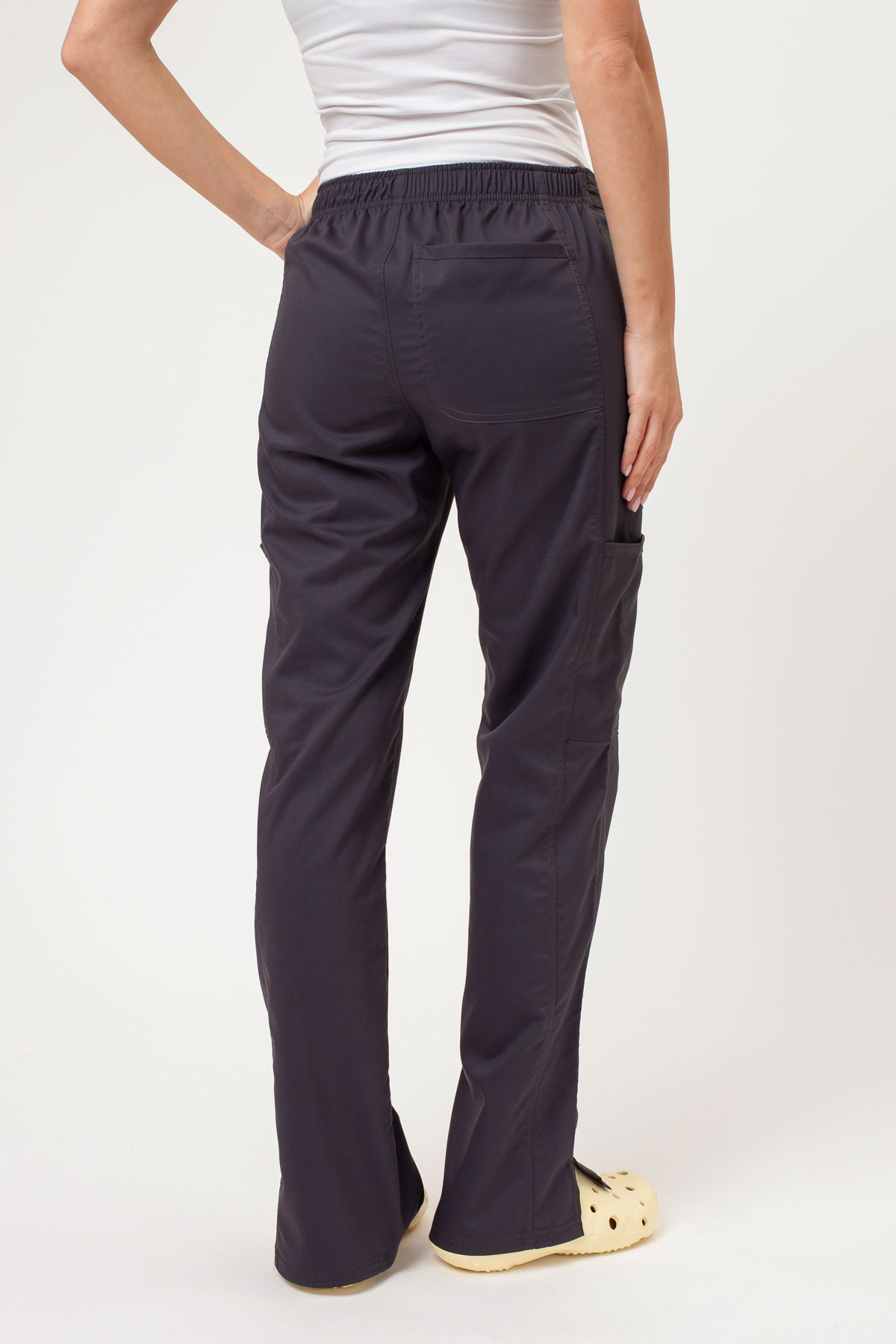 Spodnie medyczne damskie Cherokee Revolution Flare Leg szare-2