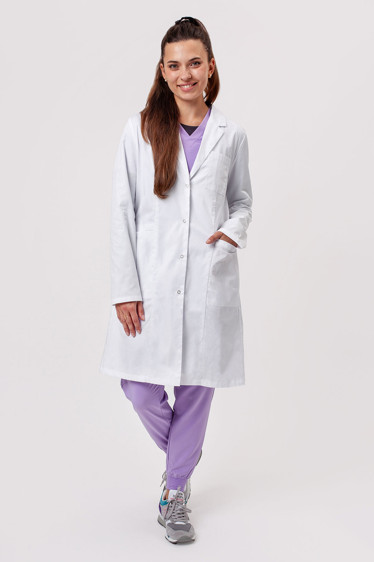Fartuch laboratoryjny damski Sunrise Uniforms Basic Lab-4