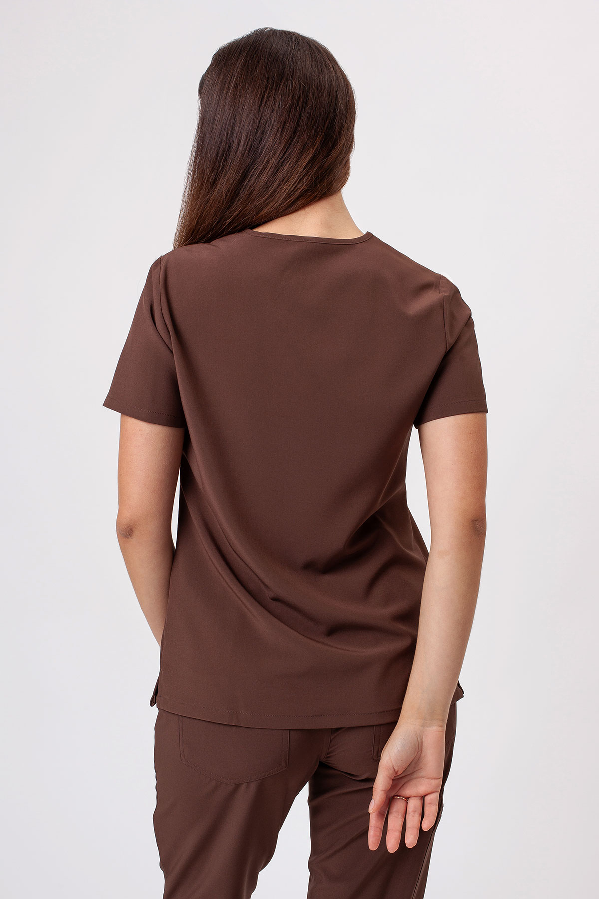 Bluza medyczna damska Sunrise Move Pulse kawowa-2