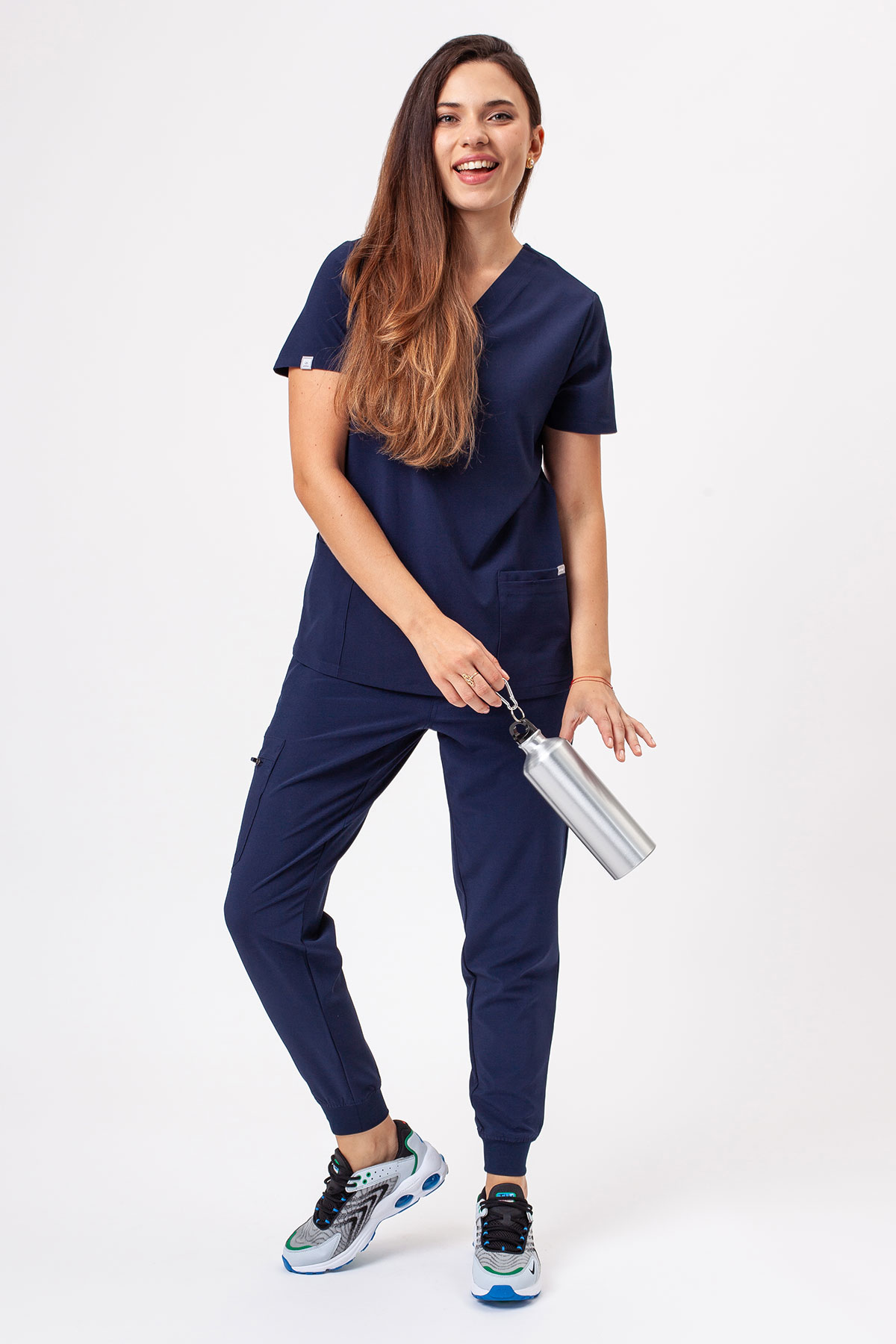 Bluza medyczna damska Sunrise Move Pulse ciemny granat-7
