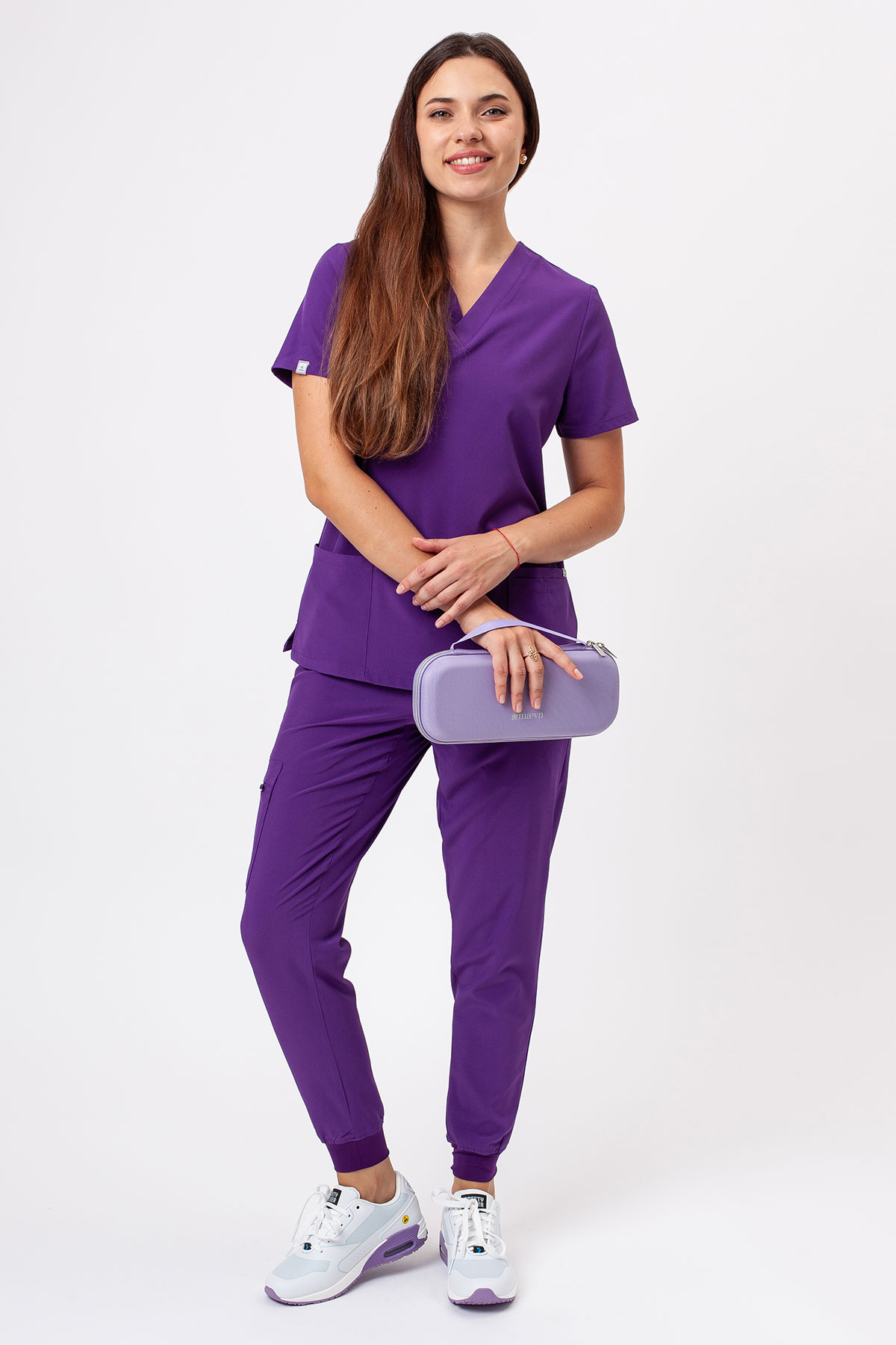 Bluza medyczna damska Sunrise Move Pulse fioletowa-7