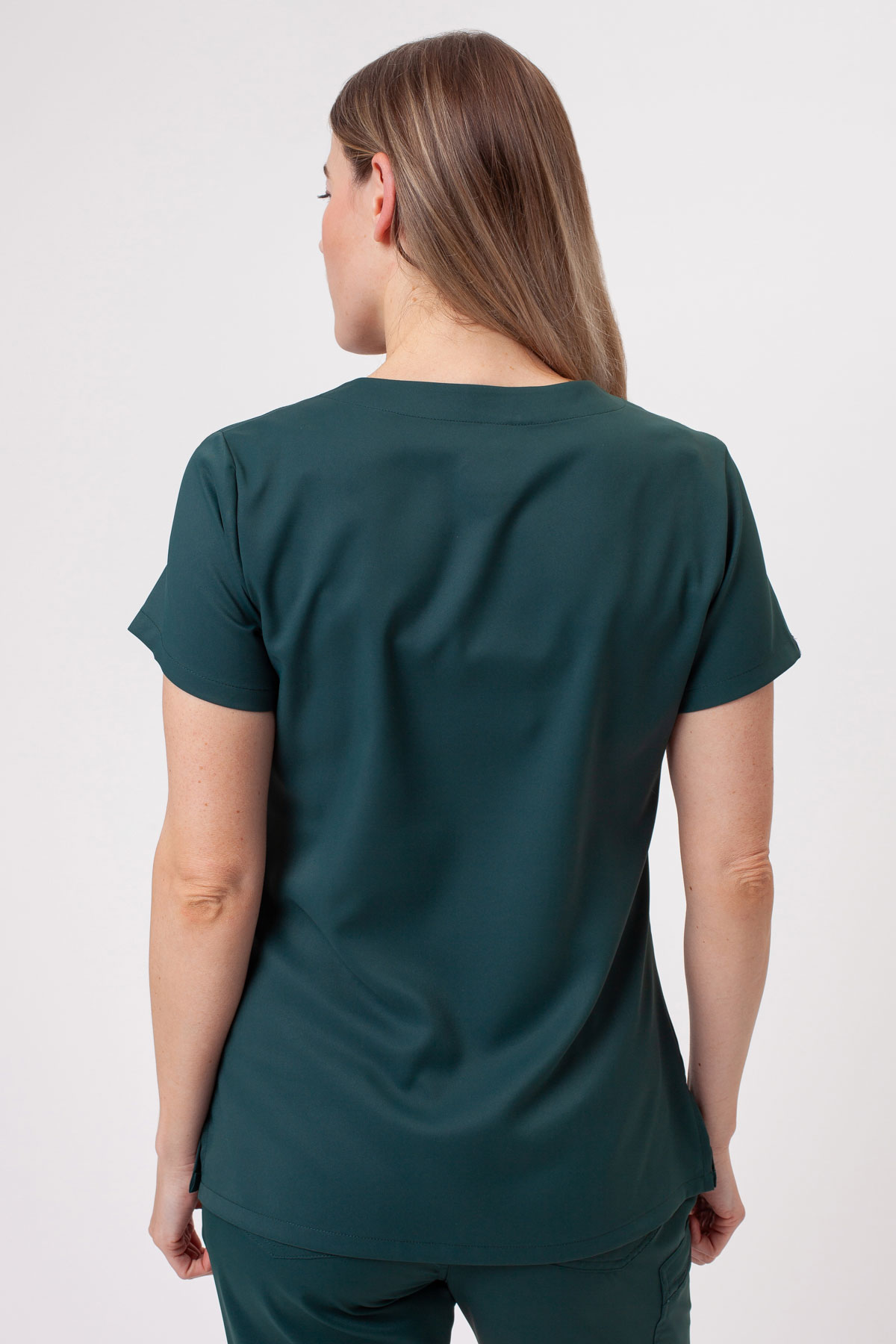 Bluza medyczna damska Sunrise Lite Shift butelkowa zieleń-1