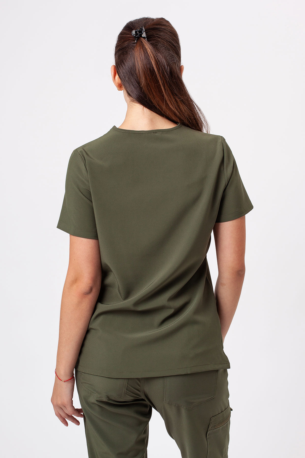 Bluza medyczna damska Sunrise Move Pulse oliwkowa-1
