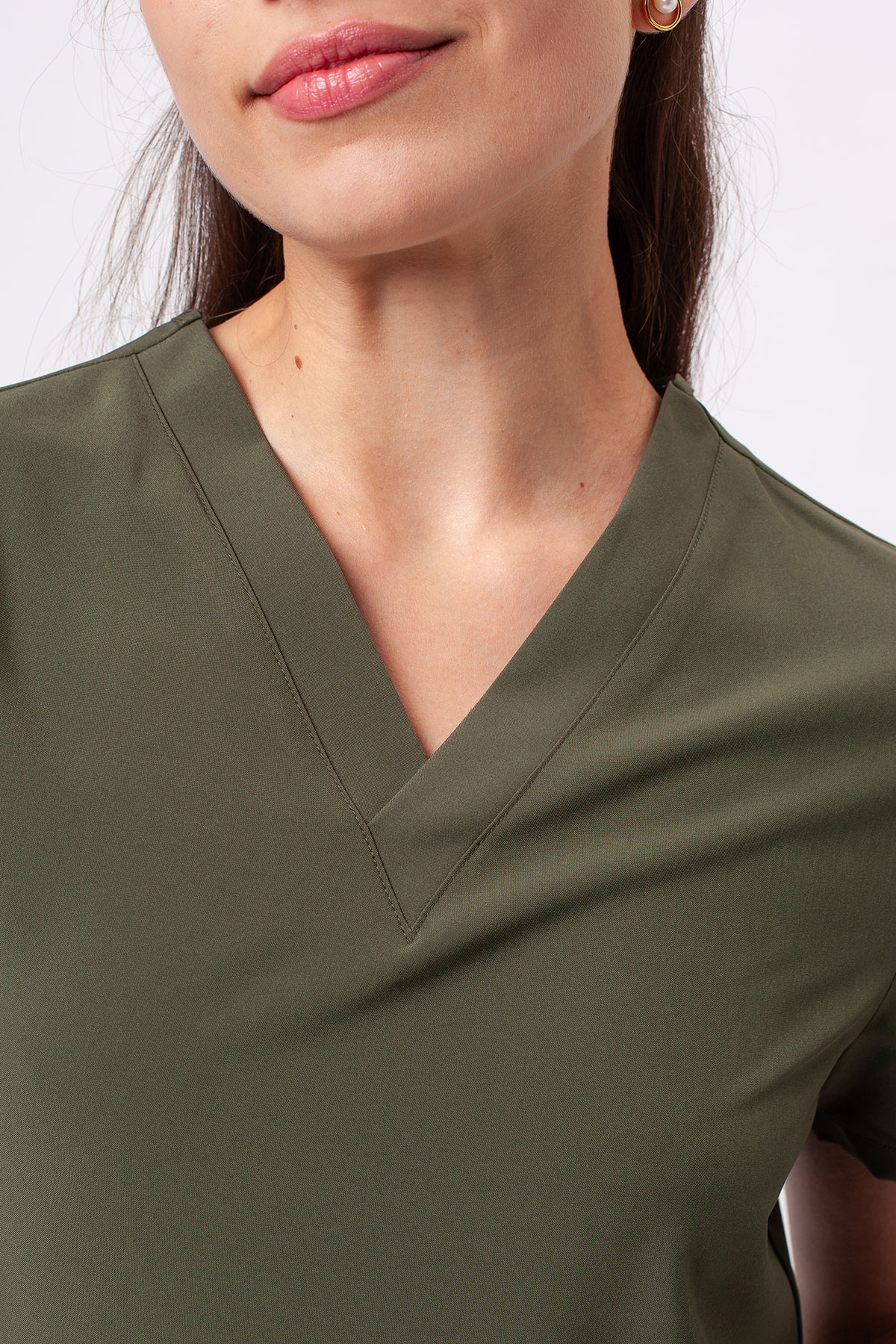 Bluza medyczna damska Sunrise Move Pulse oliwkowa-2