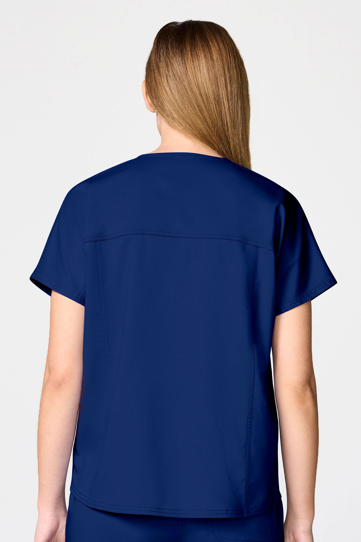 Bluza medyczna damska Cherokee Revolution Mandarin Collar ciemny granat-2