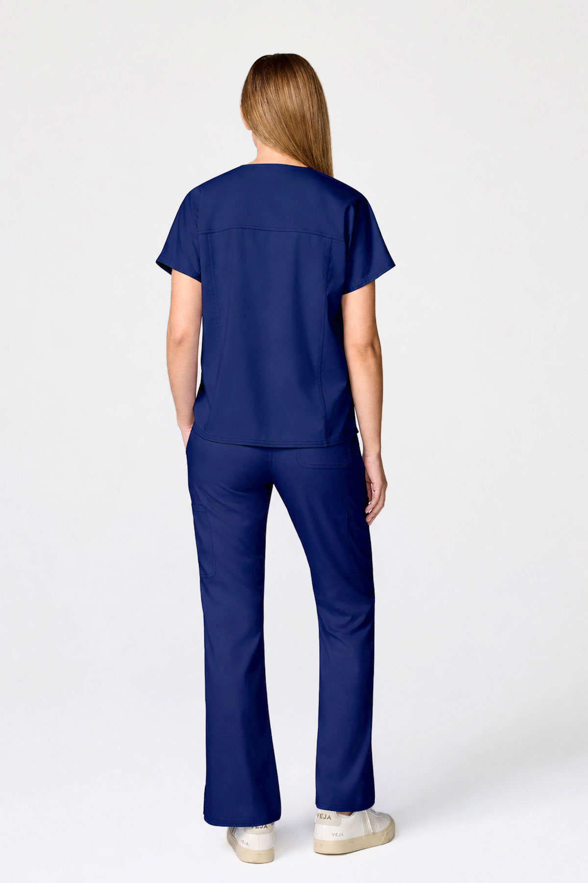 Bluza medyczna damska Cherokee Revolution Mandarin Collar ciemny granat-7