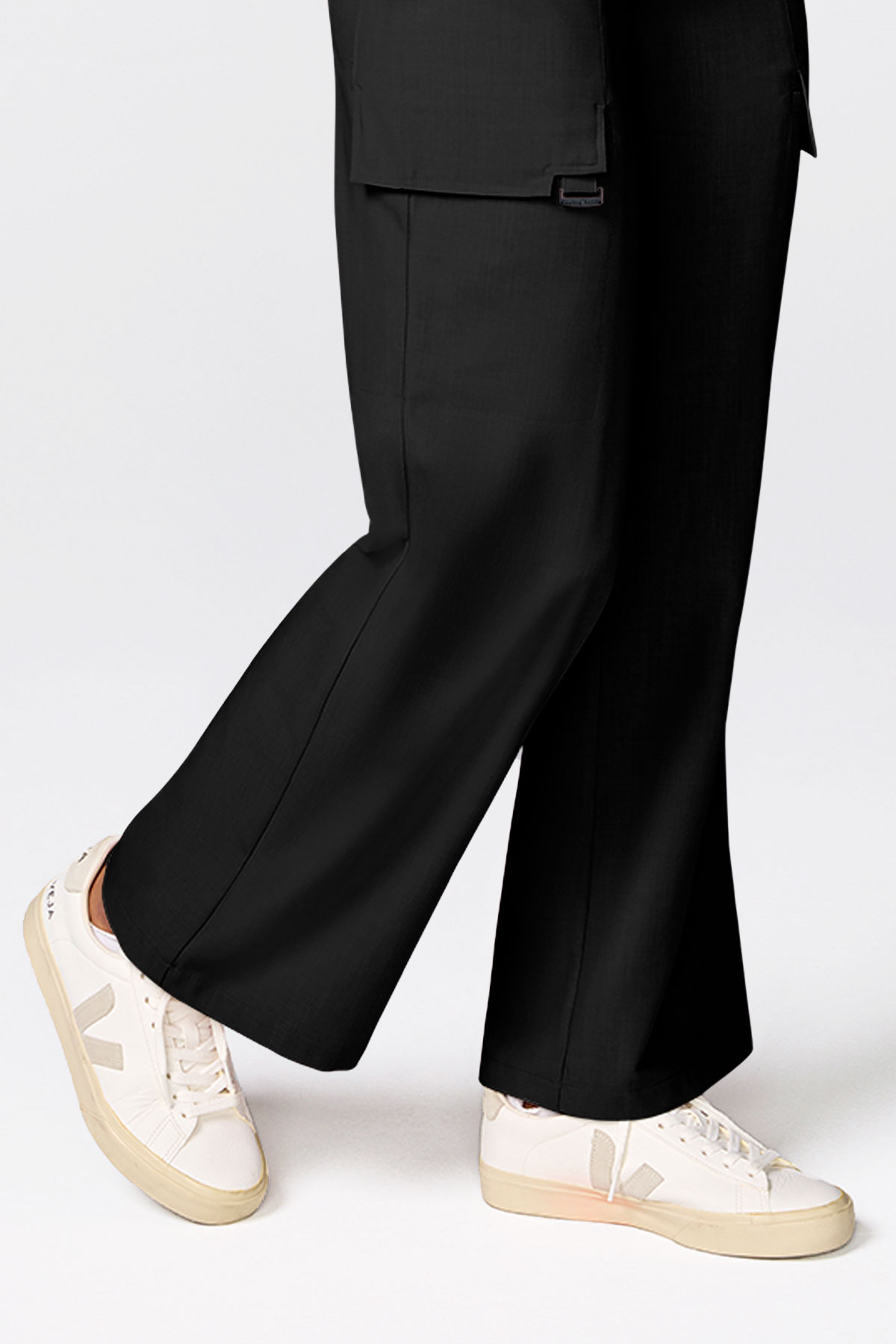Spodnie medyczne damskie Healing Hands Quest Wide Leg czarne-4