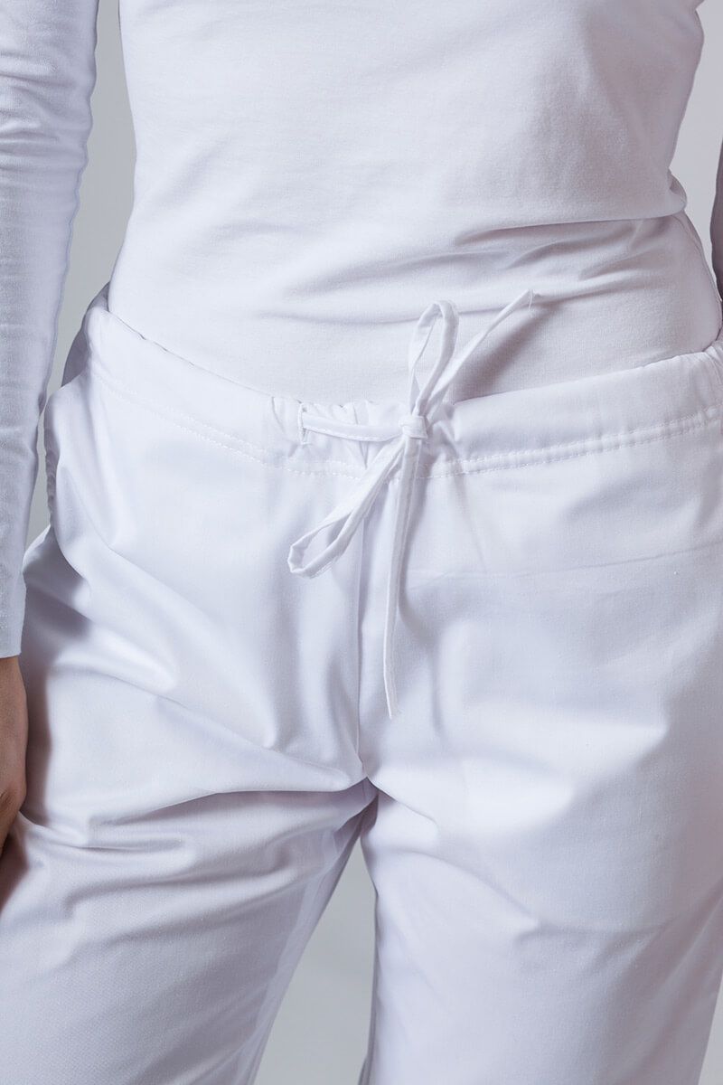 Spodnie medyczne damskie Sunrise Uniforms Basic Regular białe-2