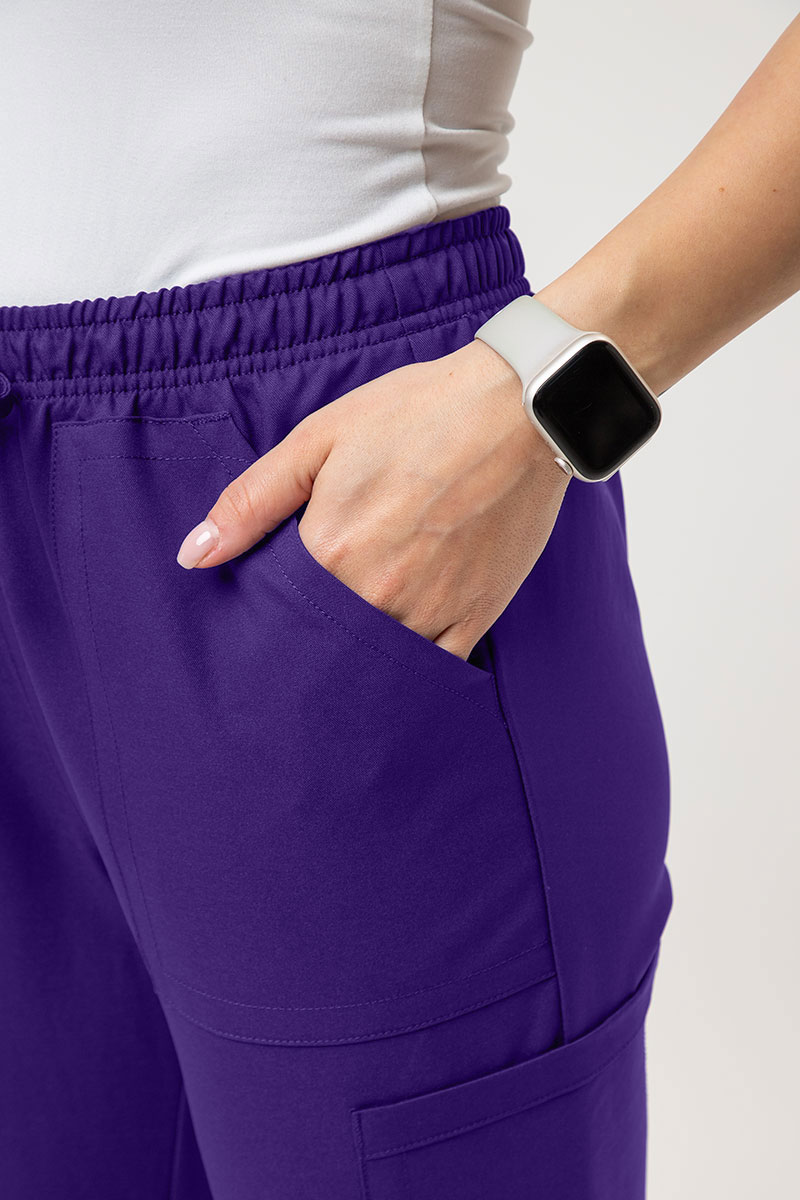 Spodnie medyczne damskie Cherokee Ultra Cargo fioletowe-4