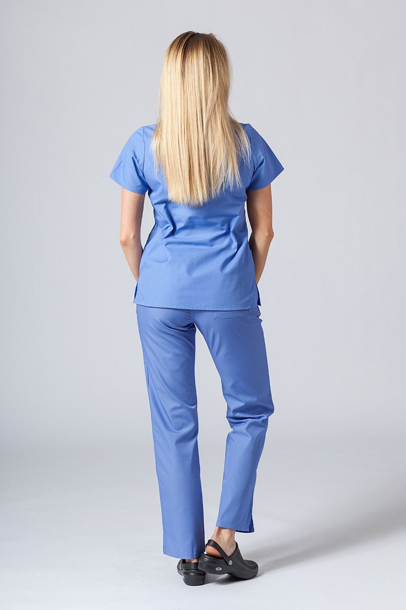 Bluza medyczna damska Maevn Red Panda klasyczny błękit-1