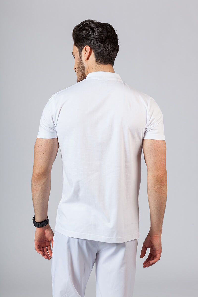 Koszulka męska Polo biała-1