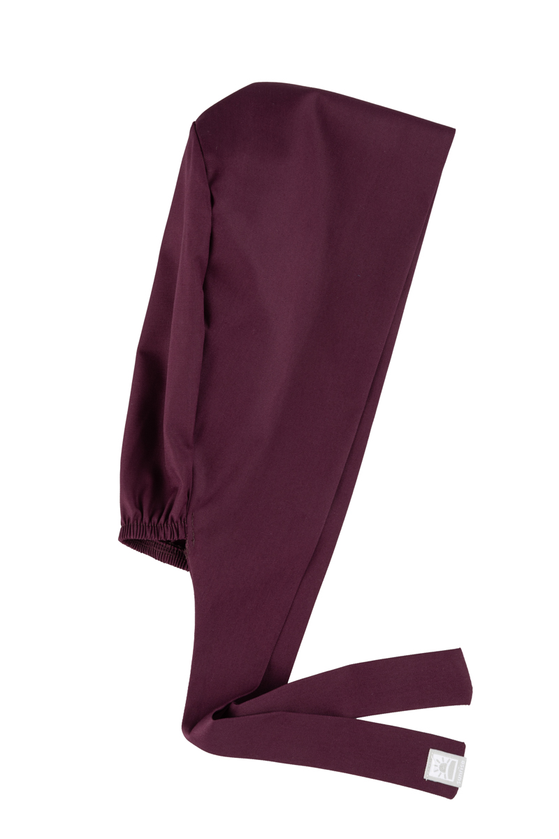 Czepek medyczny Sunrise Uniforms Fresh burgundowy (wywijany)-2