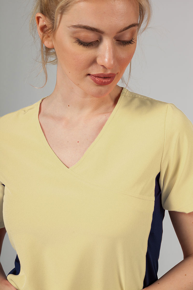 Bluza damska Maevn Matrix Impulse Asymetric żółta-2