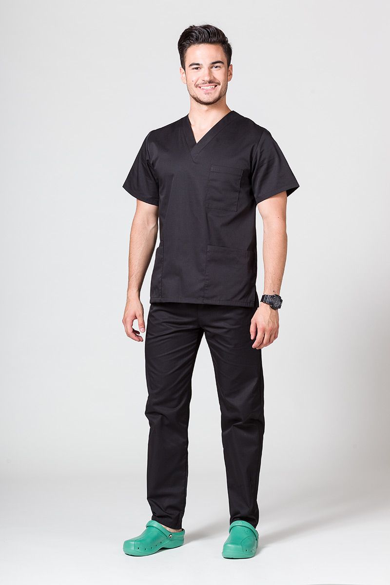 Bluza medyczna uniwersalna Sunrise Uniforms czarna-4