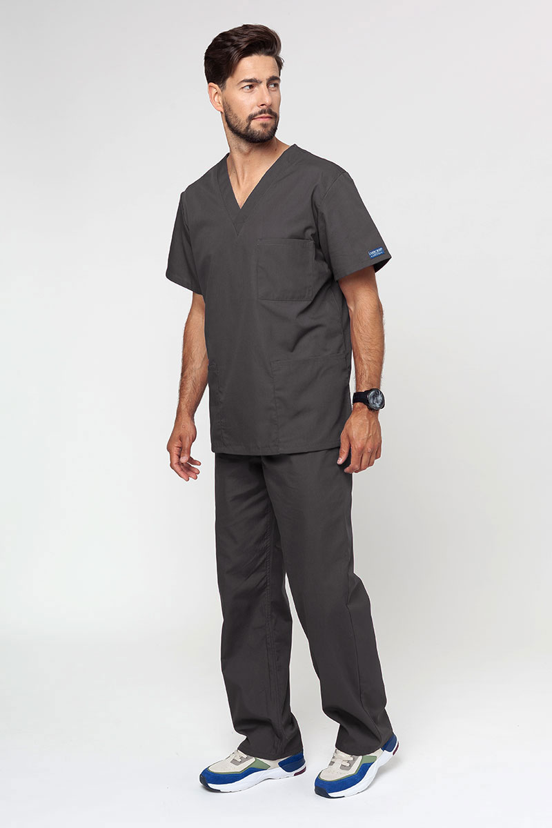 Bluza medyczna męska Cherokee Originals V-neck szara-5
