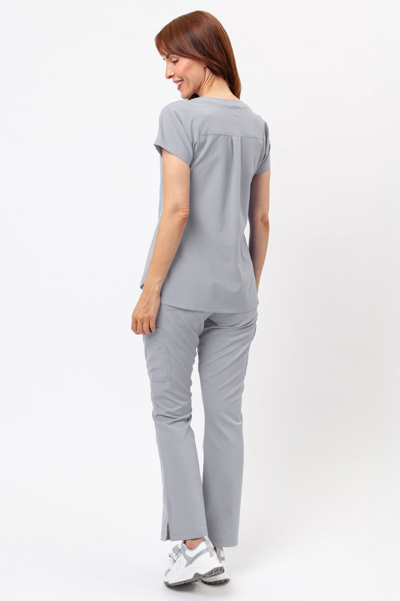 Bluza medyczna damska Maevn Momentum Dolman popielata-7